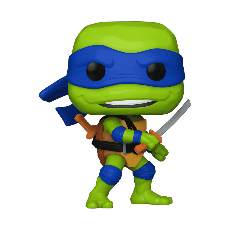 Pop! Leonardo with blue mask and sword in hand, ready for action